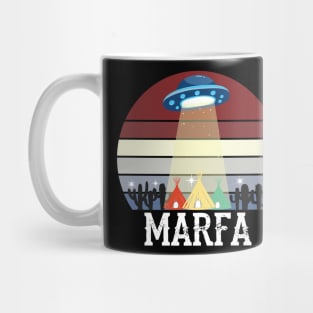 Marfa TX Ghost Lights Festival UFO Texas Art Mug